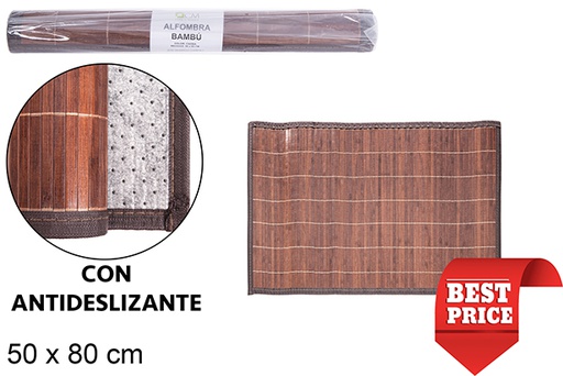 [111679] Tappeto in bambù mogano 50x80 cm