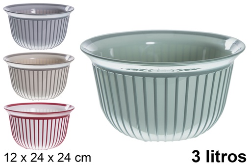 [111964] Bol en plastique Linea 3 l.