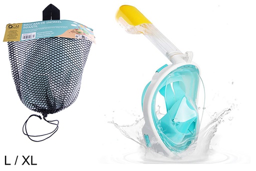 [112189] Maschera da snorkeling blu L/XL