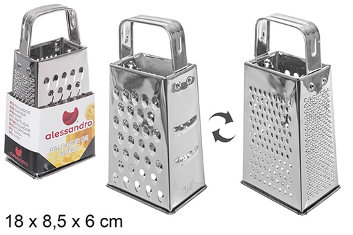 [111425] Grattugia in acciaio a 4 facce 18 cm