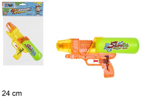 [112254] Pistola ad acqua colori assortiti 24 cm