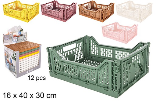 [111911] Grande scatola pieghevole in plastica 16x40x30 cm
