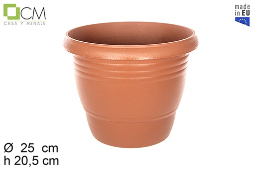 [112288] Pot en plastique terre cuite Calpe 25 cm