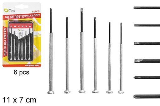 [111708] Precision screwdriver kit 6 pieces