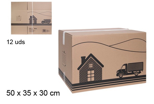 [112293] Brown multifunction cardboard box s-16 50x35x30 cm