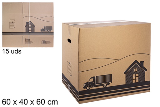 [112292] Brown multifunction cardboard box S-16 60x40x50 cm