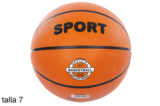 [112028] Balón hinchado decorado basket Talla 7
