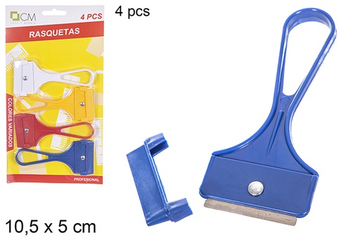 [111772] Pack 4 raschietti colori assortiti