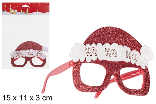 [112375] Bicchieri rossi natalizi decorazione HO HO HO