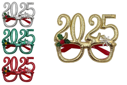 [112381] Lunettes de Noël 2025 couleurs assorties 