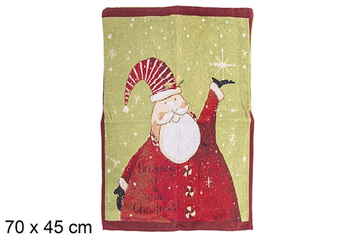 [113109] Coprisedia decorato Babbo Natale 70x45 cm