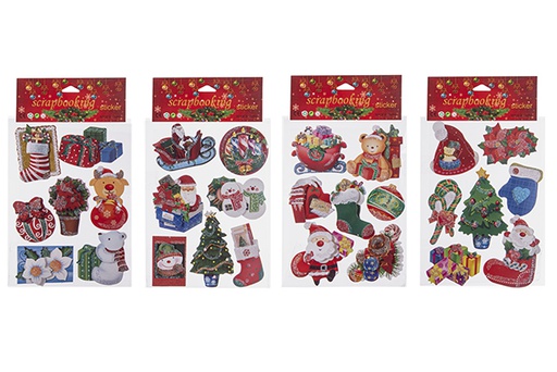 [113231] Assorted Christmas figure gift stickers