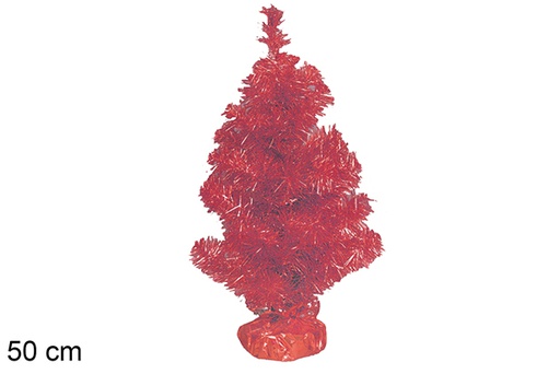 [113649] Árbol metalizado rojo 50 cm