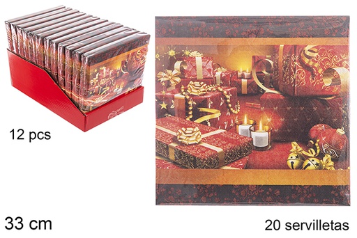 [113933] 20 servilletas decorada navidad 3 capas 33cm-2