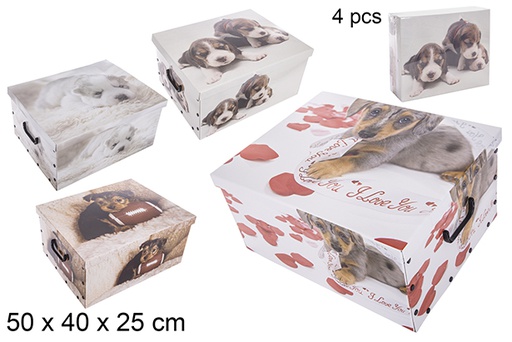 [105165] Caja montable carton c/asas dec.cachorro