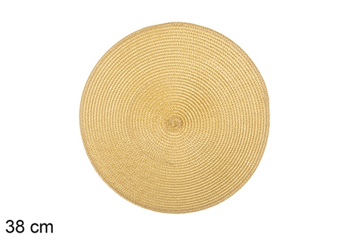 [113331] Matte gold plastic trivet 38 cm