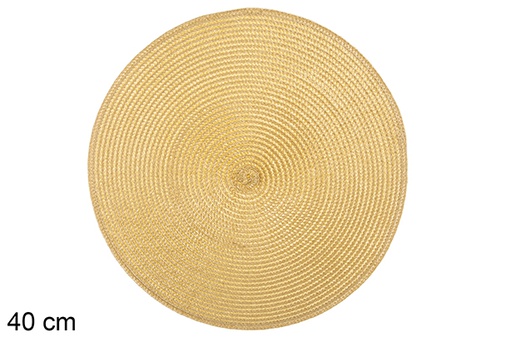 [113334] Matte gold plastic trivet 40 cm