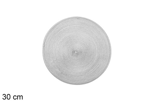 [113339] Dessous de plat en plastique doré mat 30 cm