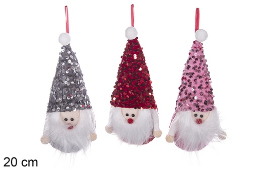 [113381] Assorted Christmas dwarf pendant 20 cm