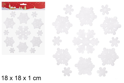 [113407] Sticker gel flocon de neige à décorer 18 cm