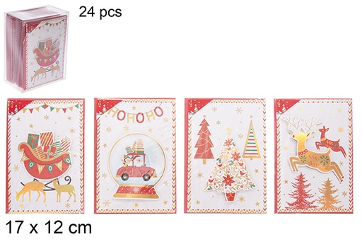 [113420] Cartolina Natale assortita 17x12 cm  