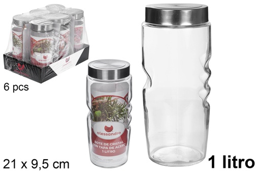 [109187] Glass jar with steel lid 1 l.