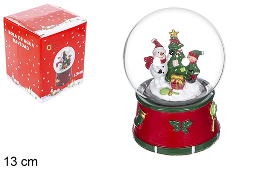 [114141] Christmas water globe 13 cm