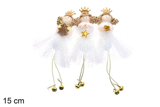 [206813] Pendentif ballerine blanche de Noël 15 cm