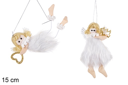 [206817] Christmas white ballerina pendant 15 cm