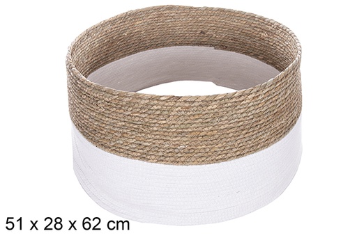 [114159] Seagrass Christmas tree base-white paper rope 51x28 cm