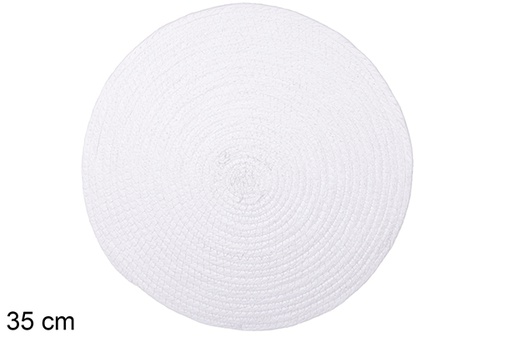 [114173] Base de corda de papel branco 35 cm