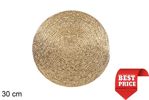 [114182] Base de corda em papel dourado 30 cm