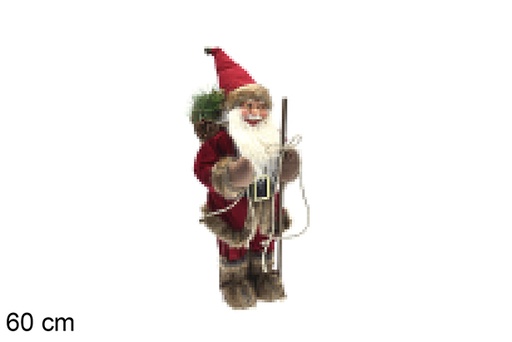[207081] Babbo Natale rosso/oro 60 cm