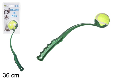 [111777] Jouet pour animaux de compagnie lanceur de balles 36 cm