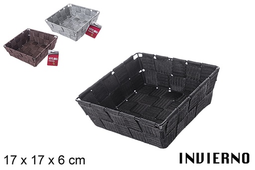 [112341] Panier en nylon couleur Invierno 17x17x6 cm