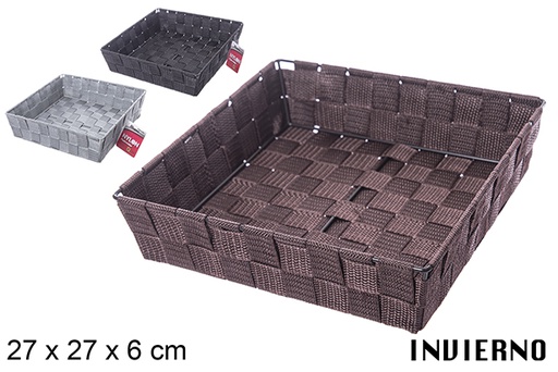 [112344] Invierno colored nylon basket 27x27 cm