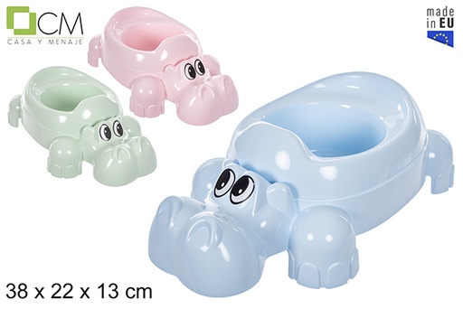 [114530] Vasino per bambini ippopotamo colori pastello 