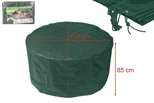 [111614] Funda protectora exterior para mesa redonda 165x85 cm