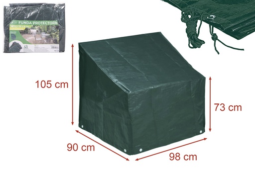 [111616] Funda protectora exterior para barbacoa 90x98x105/73 cm