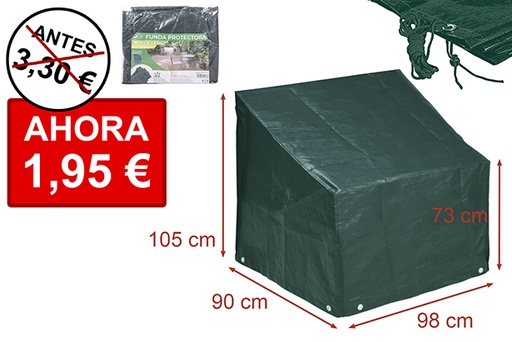 [111616] Funda protectora exterior para barbacoa 90x98x105/73 cm