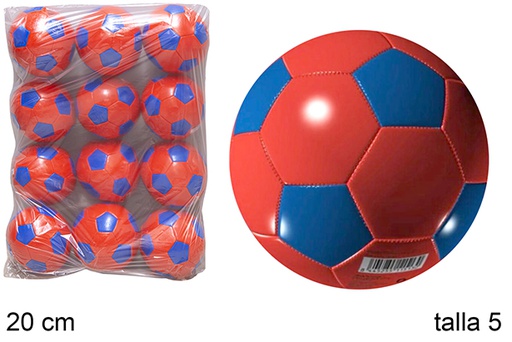 [112022] Red/blue soccer inflated ball Size 5