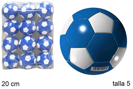[112023] Balon de futbol talla 5 azul/blanco
