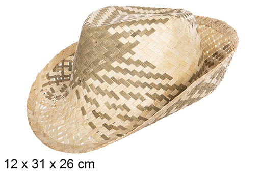 [112307] Sombrero paja borsalino bicolor