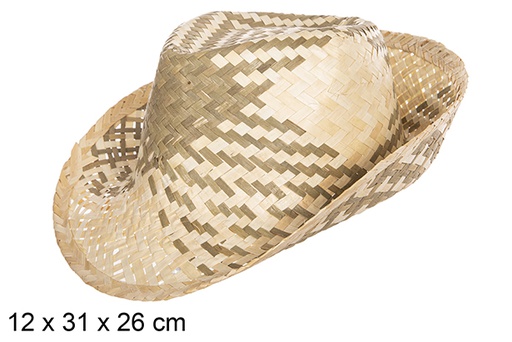 [112307] Two-tone Borsalino straw hat