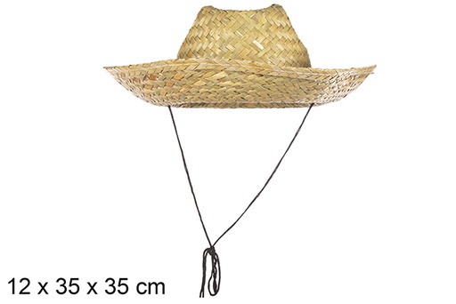 [112334] Chapeau de paille de Cowboy coloré