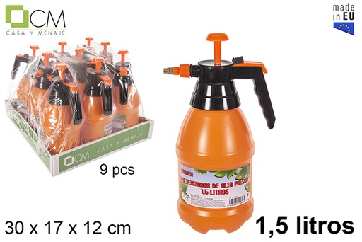 [114646] Pulverizador de alta presión naranja 1,5 l.