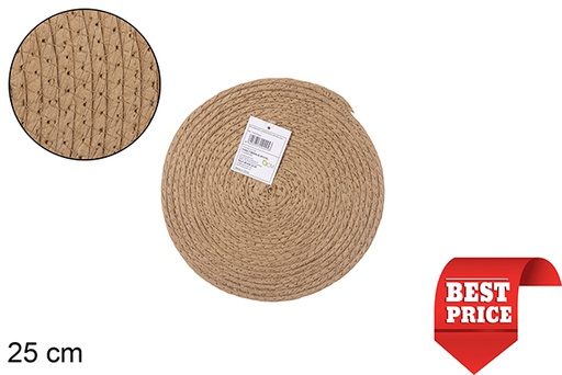 [112445] Salvamantel cuerda papel natural 25 cm