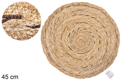 [113460] Round banana fiber trivet 45 cm