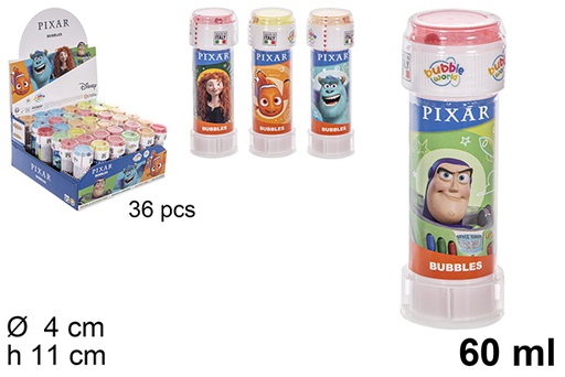[207279] Flacon bulles de savon Pixar assorti 60 ml