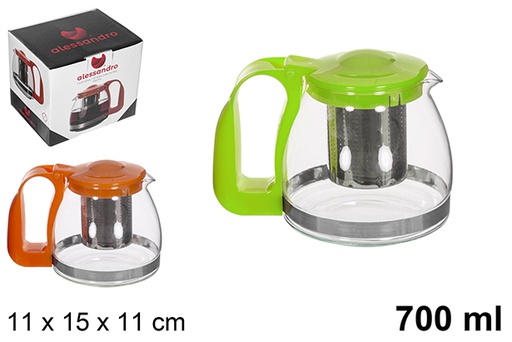 [112865] Jarro de café/chá com filtro várias cores 700 ml